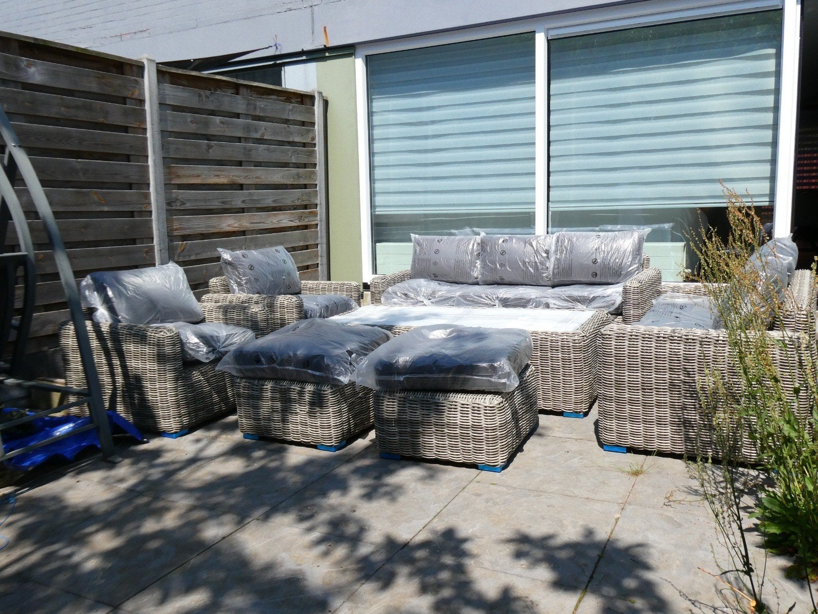 LOUNGESET VONATO Bruin, NIEUW IN DOOS, Ophalen, Nieuw, Minder dan 2 meter