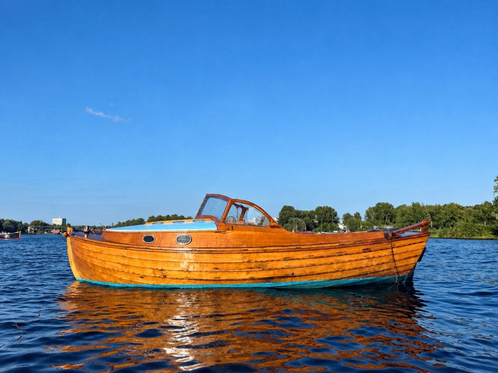Houte Norse Sloep / Wooden Boat, Watersport en Boten, Ophalen, Gebruikt, Afdekzeil, Binnenboordmotor