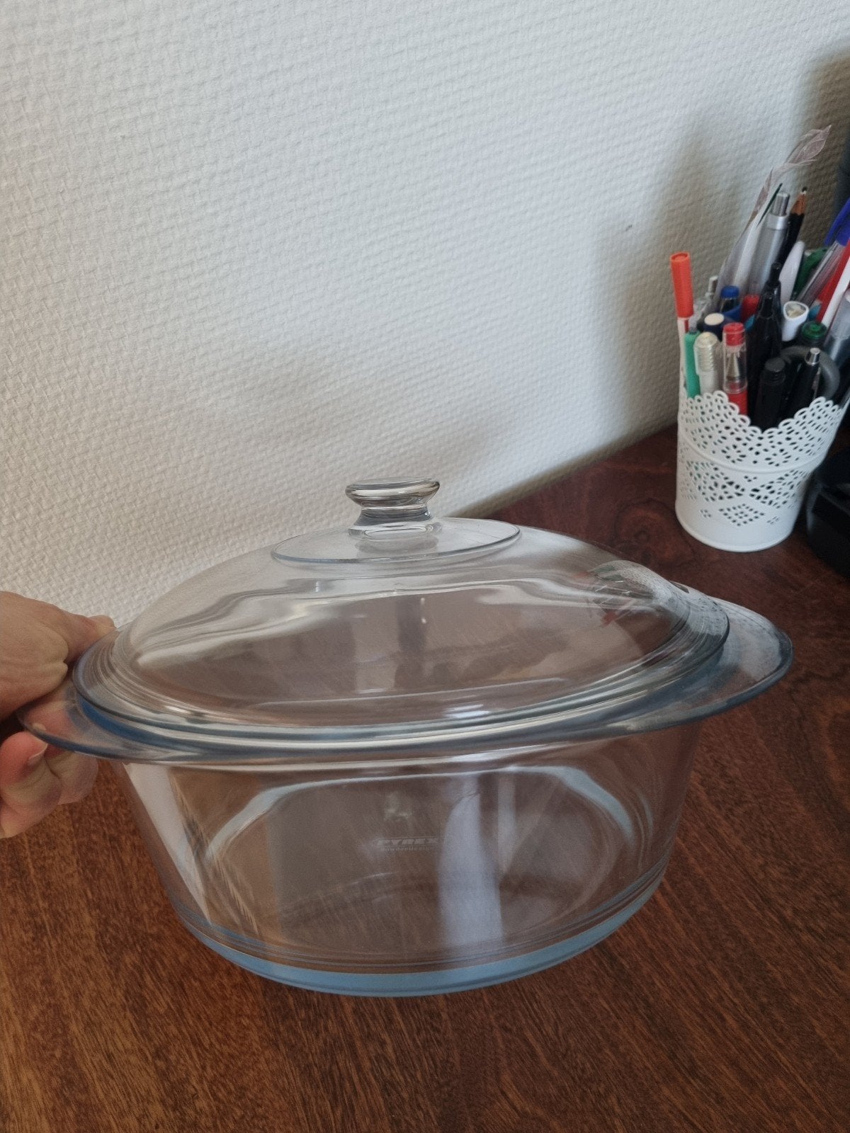 Pyrex Glazen Ovenschaal met Deksel - Zo goed als nieuw, Ophalen, Zo goed als nieuw, Overige merken, Glas