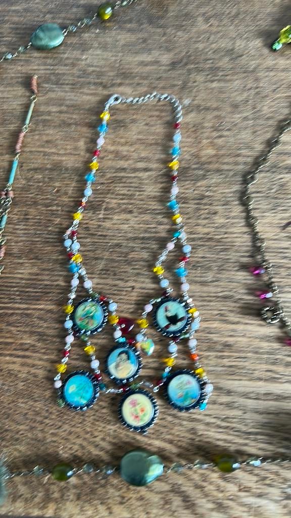 Sieraden, Sieraden, Tassen en Uiterlijk, Kettingen, Gebruikt, Overige kleuren, Ophalen of Verzenden, Overige materialen