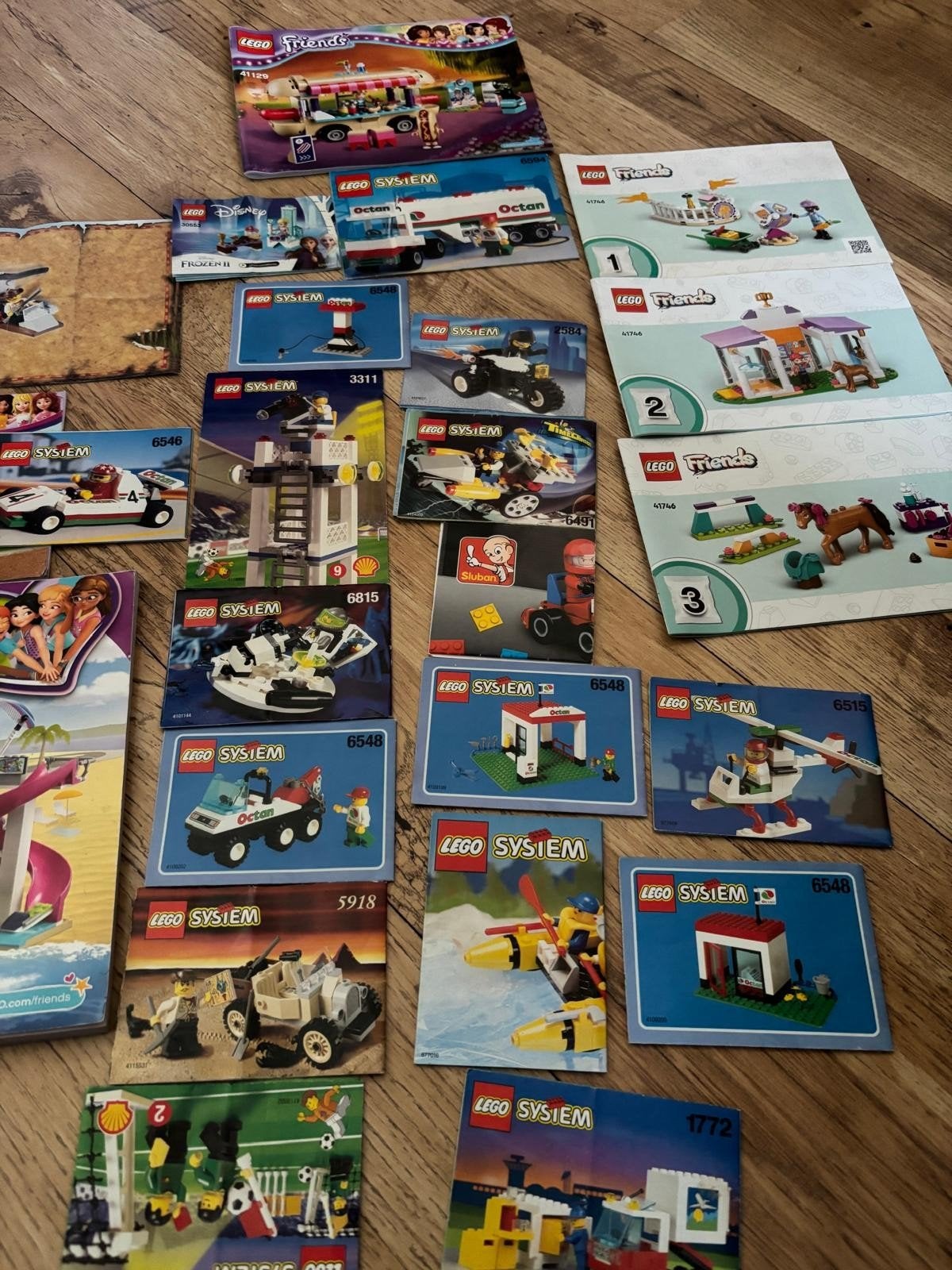 Grote partij LEGO Friends en System met instructies, Ophalen, Gebruikt, Lego, Friends
