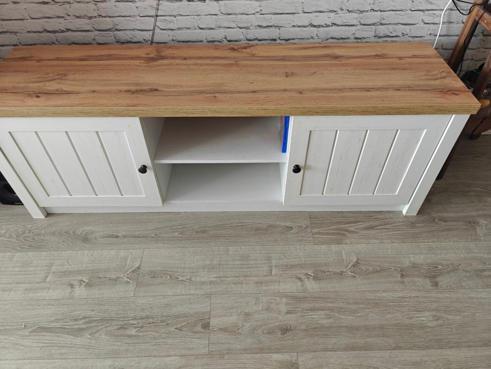 Stijlvol TV-Meubel JYSK MARKSKEL – 160 cm – Perfecte Staat!, Huis en Inrichting, Ophalen, Zo goed als nieuw, 25 tot 50 cm, 150 tot 200 cm