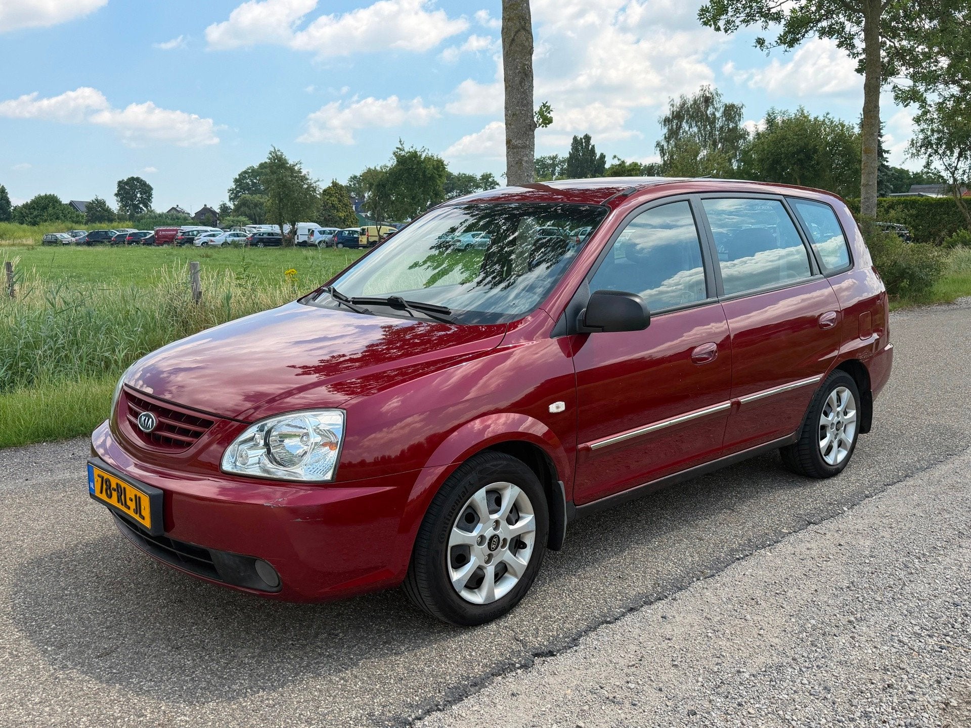 Kia Carens 1.6-16V LX APK 05-2027 Airco NAP, Stof, 4 cilinders, Origineel Nederlands, Bedrijf