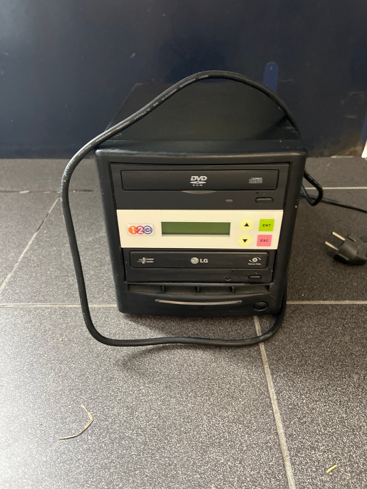 Externe DVD-brander en lezer met 1-2-3-display, Ophalen, Gebruikt, Windows, Extern