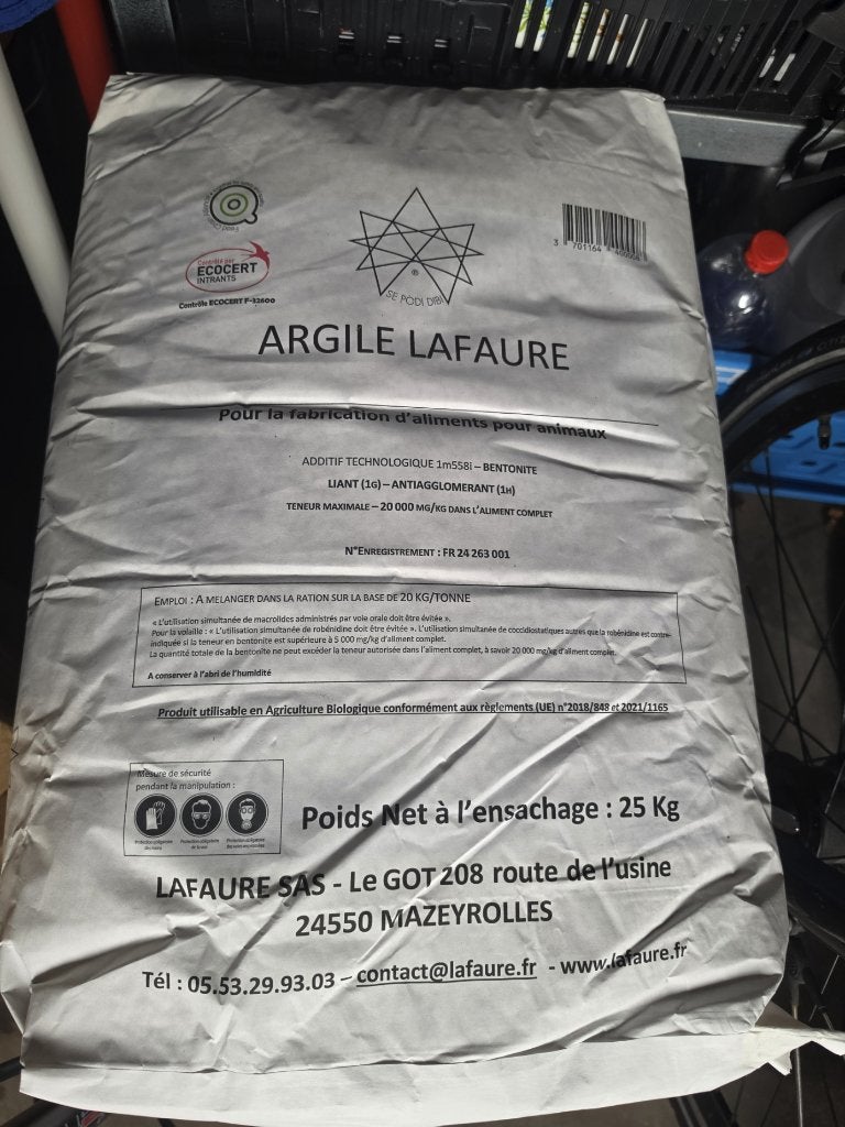 Bentoniet kleimeelpoeder 25 kg Bodemverbeteraar, Ophalen, Nieuw, Overige typen