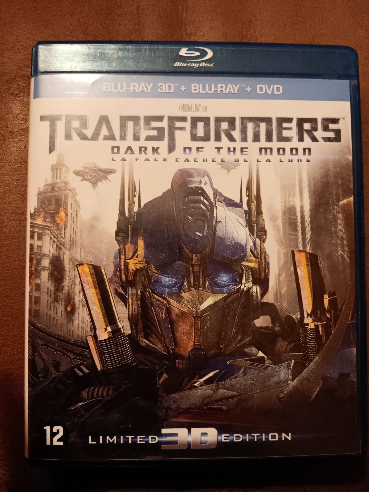 Transformers dark of the moon bluray dvd bluray 3D, Cd's en Dvd's, Blu-ray, Ophalen of Verzenden, Zo goed als nieuw