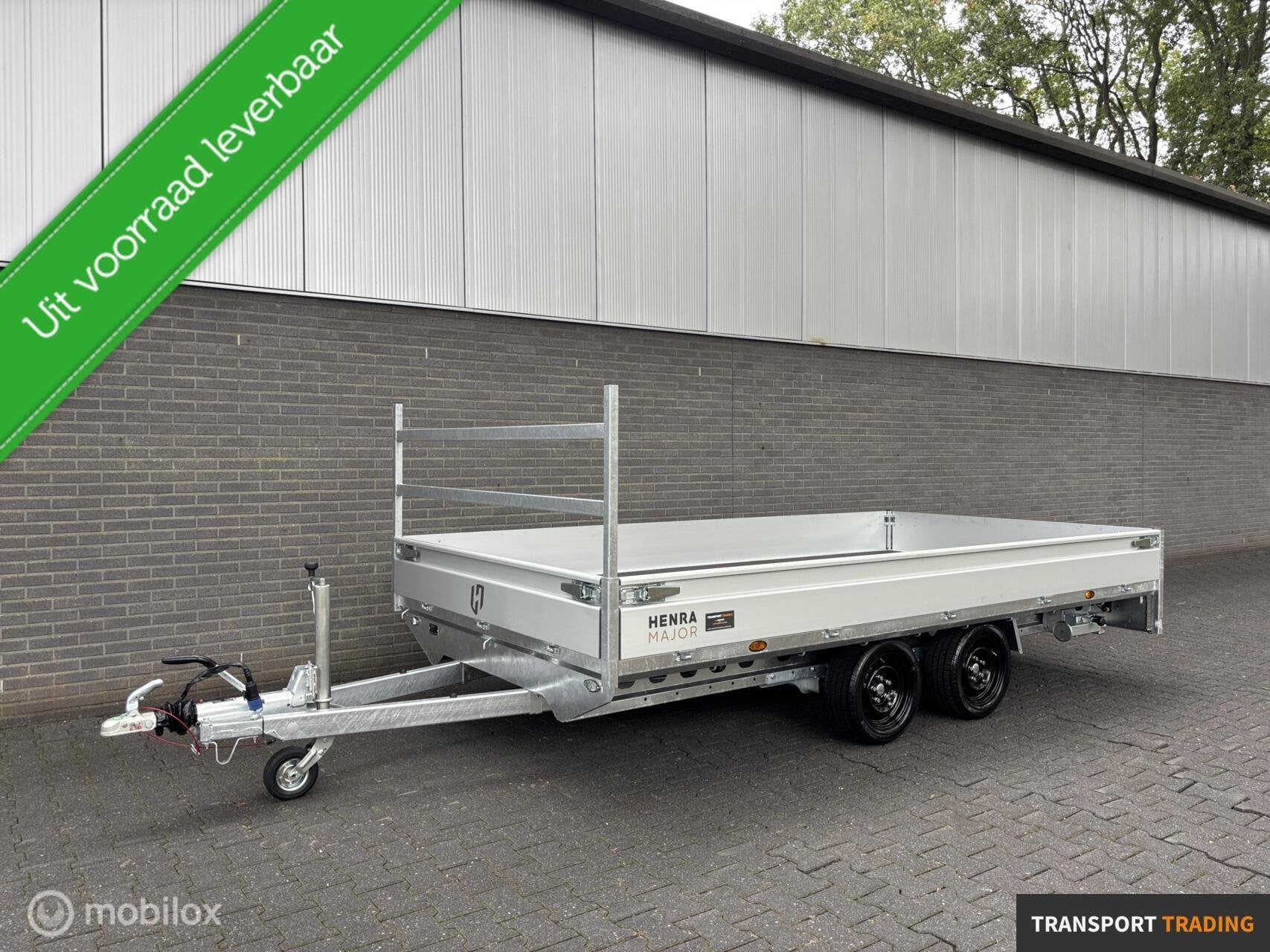 Henra PL 401x202 cm plateauwagen 2700 KG NIEUW!, Transport Trading, Nieuw, Info@transporttrading.nl, De Grift 15