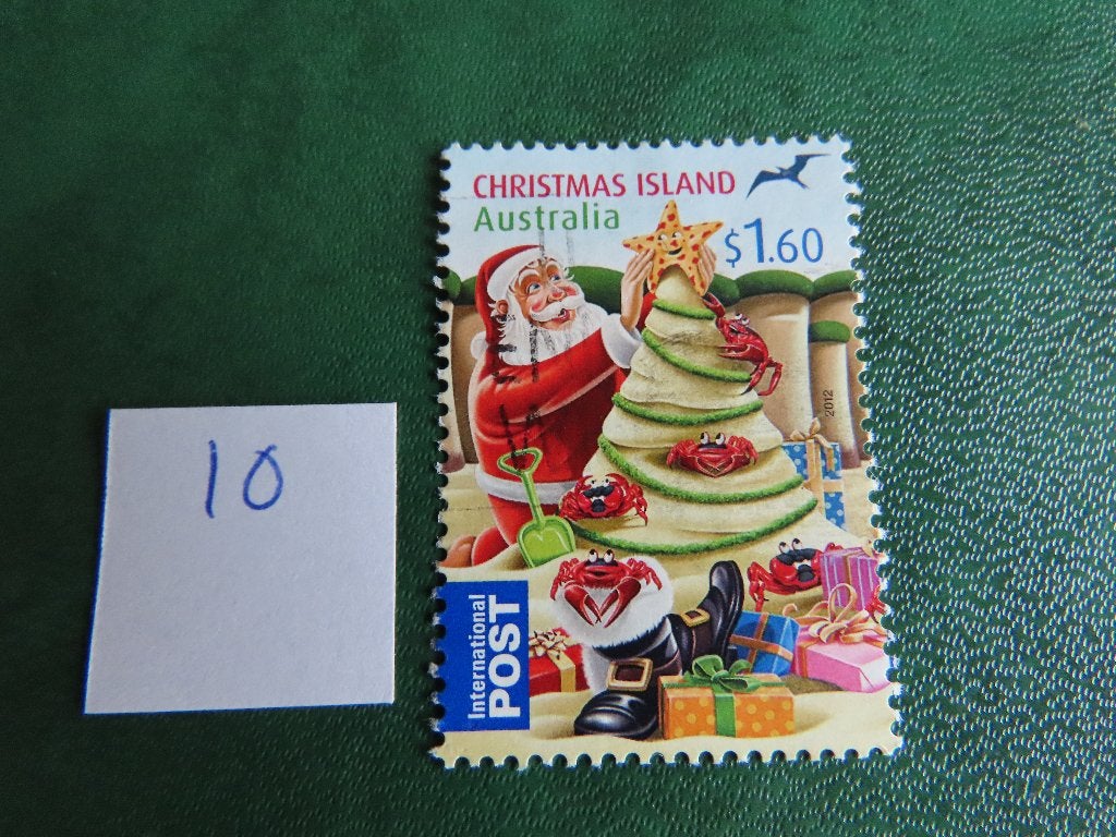 australie christmas island 10, Ophalen of Verzenden, Gestempeld