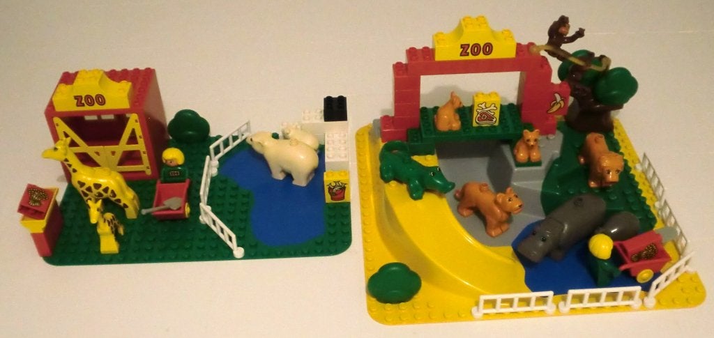 Duplo Lego vintage volledige sets 2666 en 2668., Kinderen en Baby's, Ophalen of Verzenden, Zo goed als nieuw, Duplo, Compleet