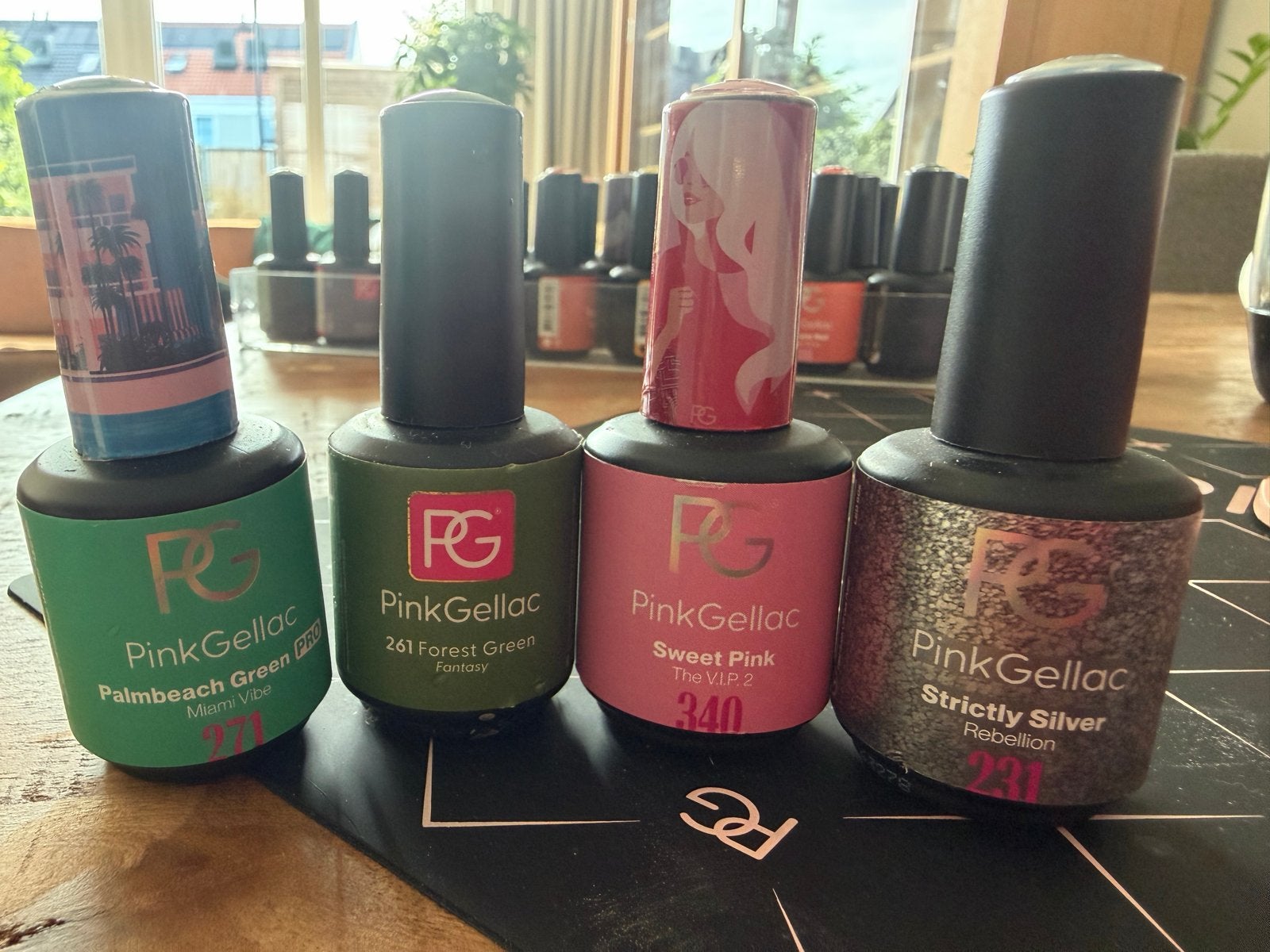 Vier ongebruikte Pink Gellac kleuren, Overige kleuren, Nieuw, Ophalen of Verzenden, Handen en Nagels