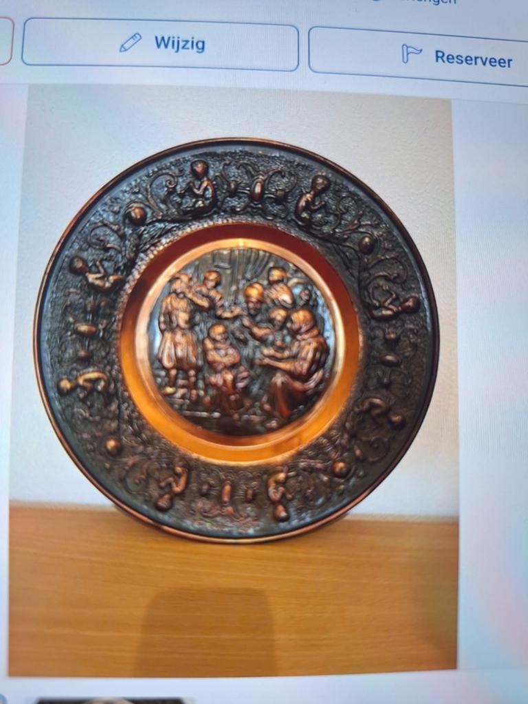 Kopieren wandbord, Antiek en Kunst, Antiek | Wandborden en Tegels, Ophalen of Verzenden