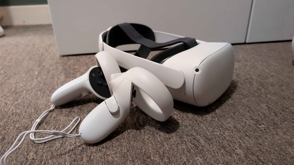 Meta Oculus Quest 2 VR-Bril + Elite-Band + Draagkoffer, Ophalen of Verzenden, Gebruikt, VR-bril, Overige platformen