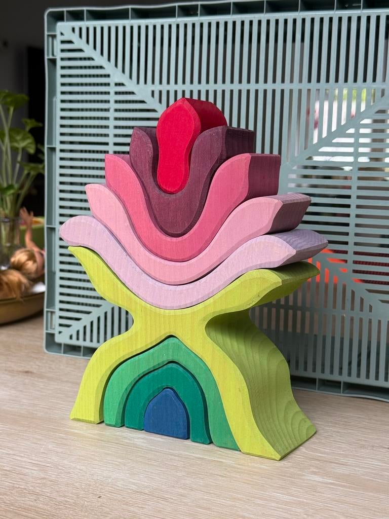 Grimm’s kleurrijke houten bloem, Ophalen of Verzenden, Gebruikt