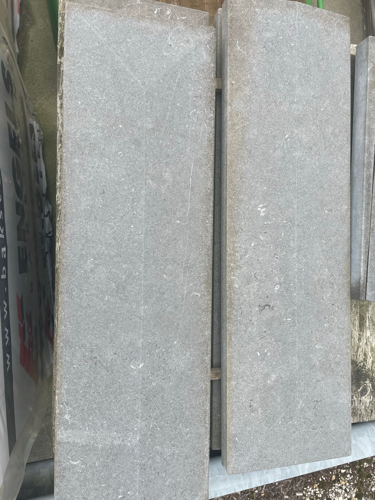 4 Hardsteen muurafdekkers 30x100cm, Ophalen, 60 cm of meer, Hardsteen, Overige typen