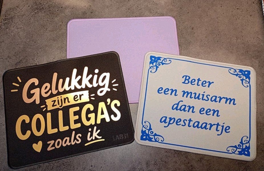 Muismatten met leuke teksten - Nieuw, Ophalen of Verzenden, Nieuw, Overige typen, LAB31