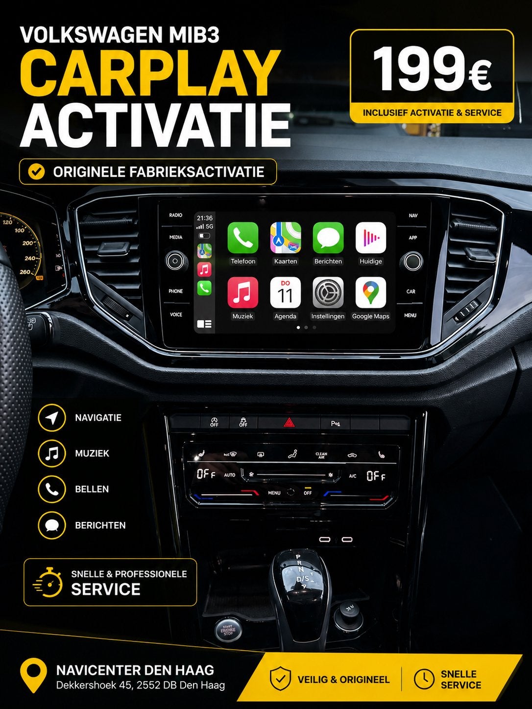 Volkswagen MIB3 CarPlay & Android Auto Activatie, Ophalen, Nieuw