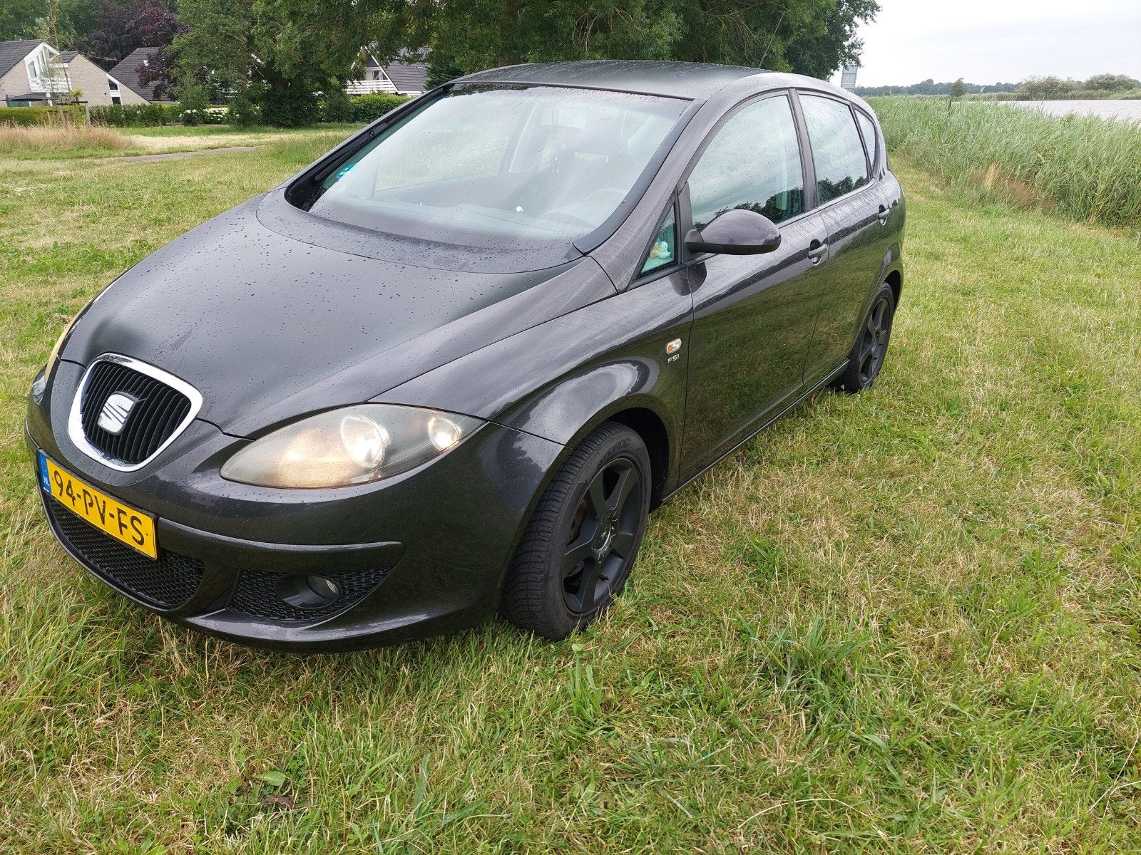 Seat Altea 2.0 FSI 16V 110KW 2004 Zwart, Auto's, Voorwielaandrijving, 1984 cc, Zwart, Origineel Nederlands