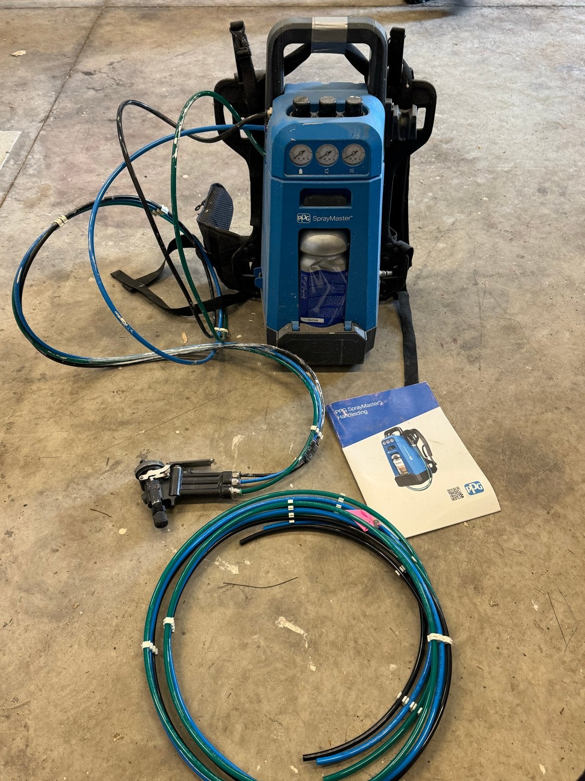 Sigma Spraymaster met nieuwe slangen, Ophalen of Verzenden, Gebruikt, Verfspuit of Verfpomp