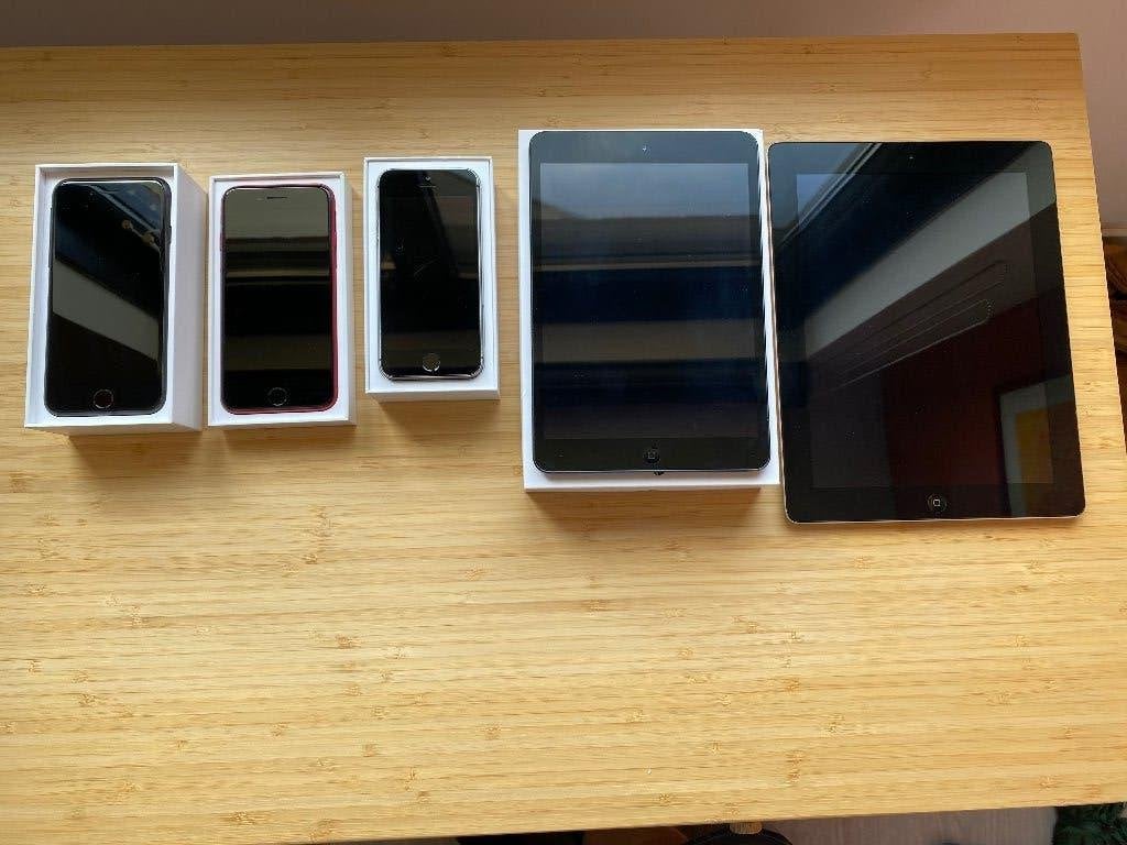 Te koop voor hobbyist: 3 iphones plus 2 ipads, Telecommunicatie, Mobiele telefoons | Apple iPhone, Gebruikt, 16 GB, Zwart, Ophalen of Verzenden