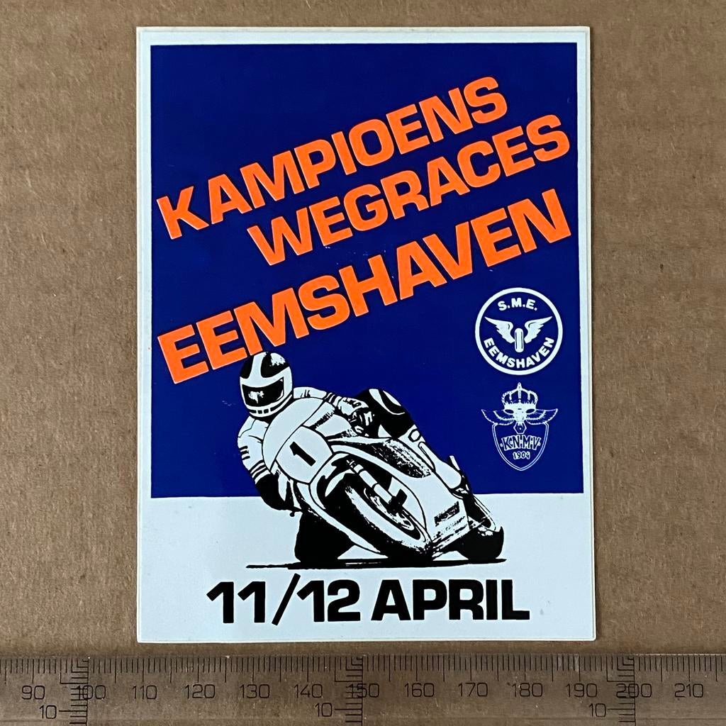 sticker wegraces eemshaven, Verzenden, Zo goed als nieuw