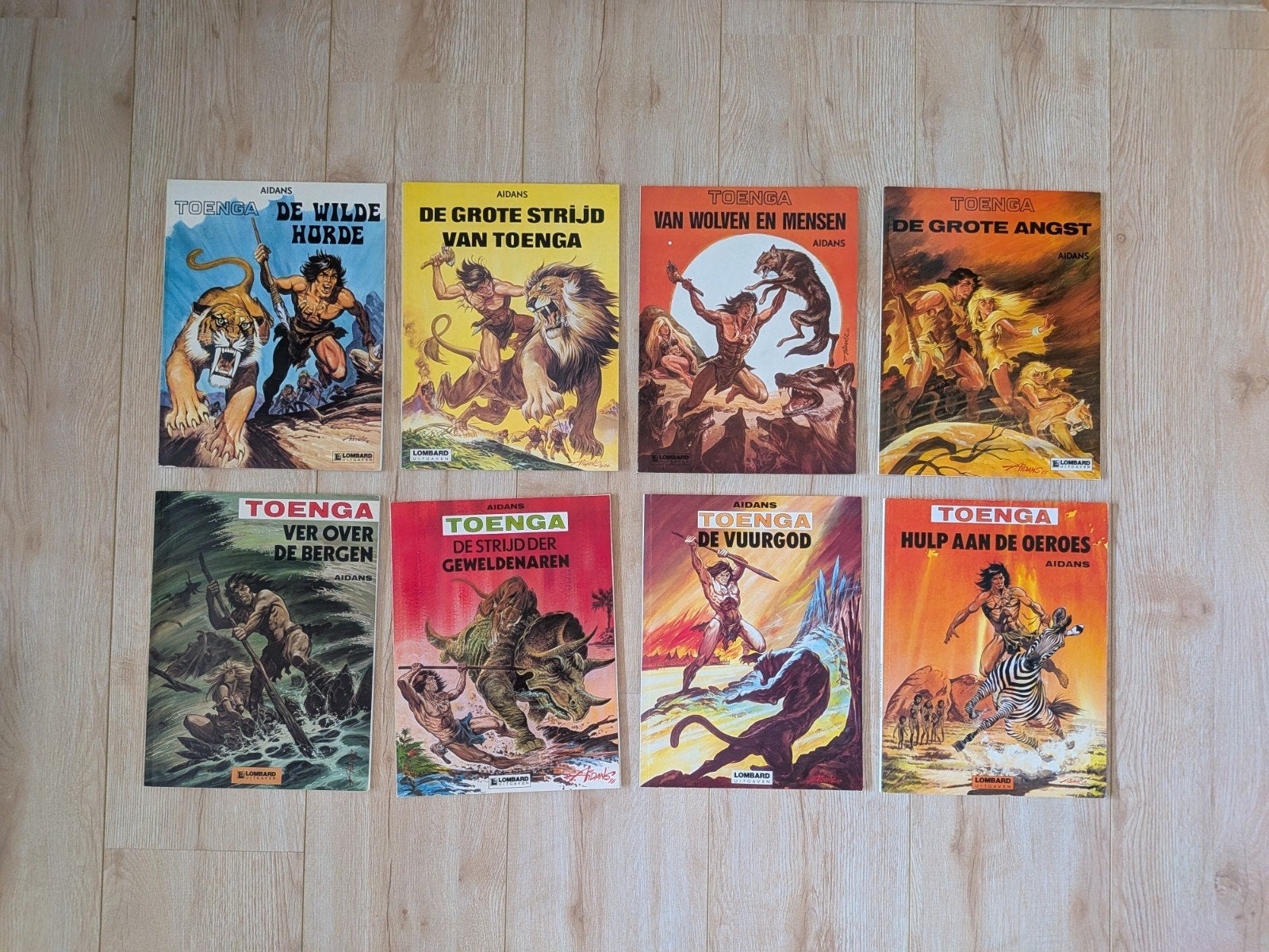 Toenga stripboeken - Complete serie (15 delen), Boeken, Complete serie of reeks, Ophalen, Gelezen, Edouard Aidans