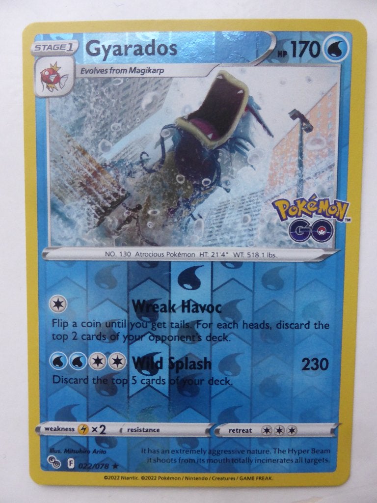 Gyarados 022/078 (Pd7), Ophalen of Verzenden, Zo goed als nieuw, Losse kaart