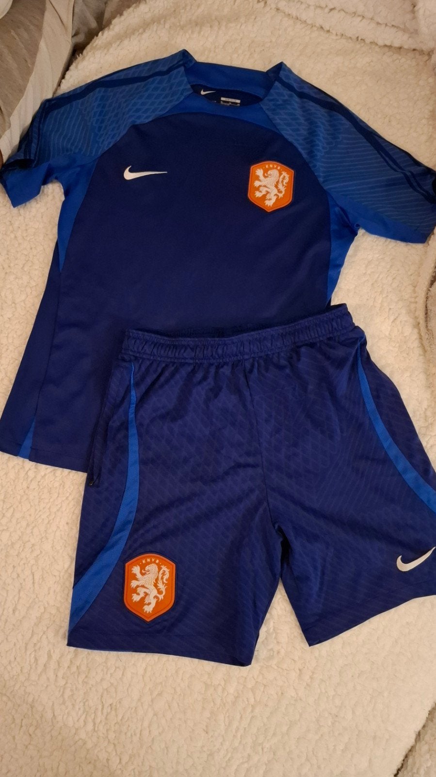 Nike Oranje KNVB Trainingsset - Maat XL (158-170 cm), Groter dan maat XL, Ophalen of Verzenden, Zo goed als nieuw, Set