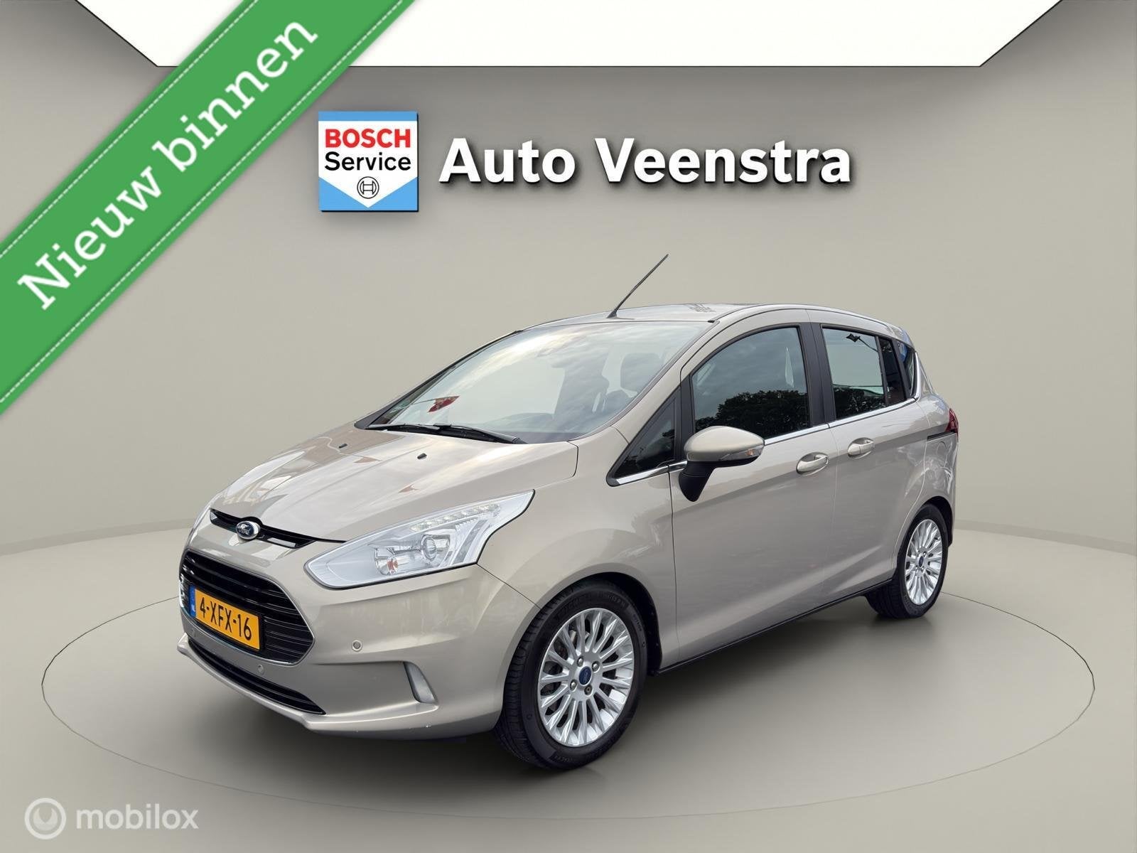 Ford B-Max 1.6 TI-VCT Titanium|AUTOMAAT|CAMERA|TREKHAAK|PDC, Stof, Gebruikt, Zwart, 4 cilinders