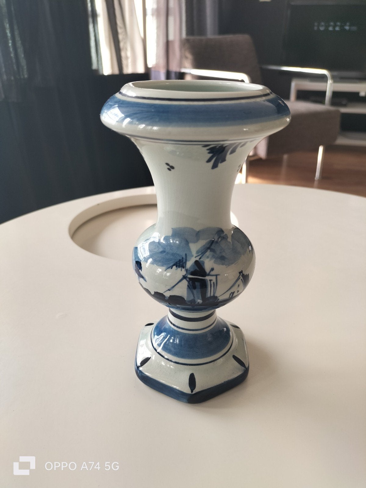 Delfts Blauwe Vaas - Handgeschilderd Holland, Ophalen of Verzenden
