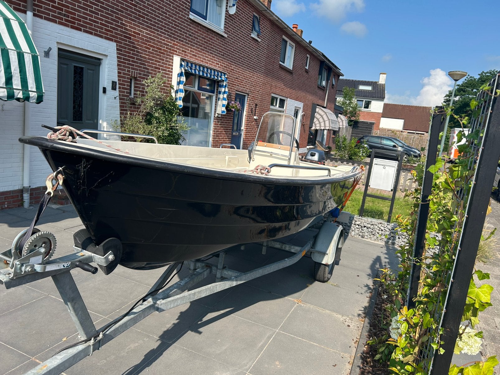 Sloep Verano 425 met middenconsole. 6 PK Yamaha, Watersport en Boten, Ophalen, Gebruikt, Benzine, Buitenboordmotor