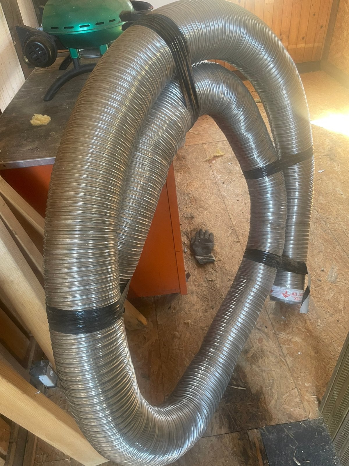 Flexibele kachelbuis4/5 meter, Ophalen, Zo goed als nieuw, Rvs, Minder dan 2 meter