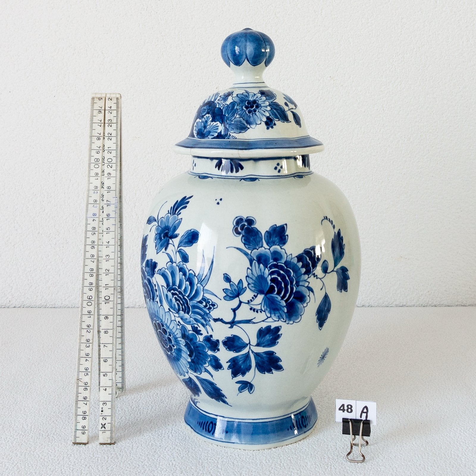 Set van 3 Delfts Blauwe Vazen en Gemberpot, Ophalen