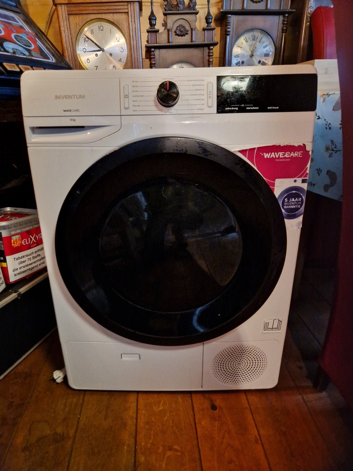 Netjes onderhouden Inventum Condensdroger (8 kg) – Wave Care, Witgoed en Apparatuur, Was-droogcombinaties, 6 tot 8 kg, 85 tot 90 cm