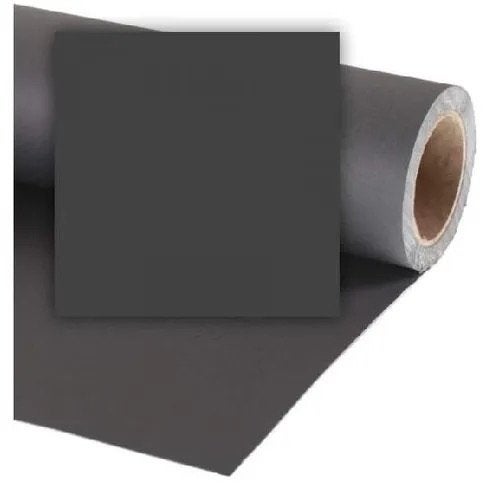 Colorama Studio achtergrond papier Black no168, Audio, Tv en Foto, Fotografie | Fotostudio en Toebehoren, Gebruikt, Achtergrond