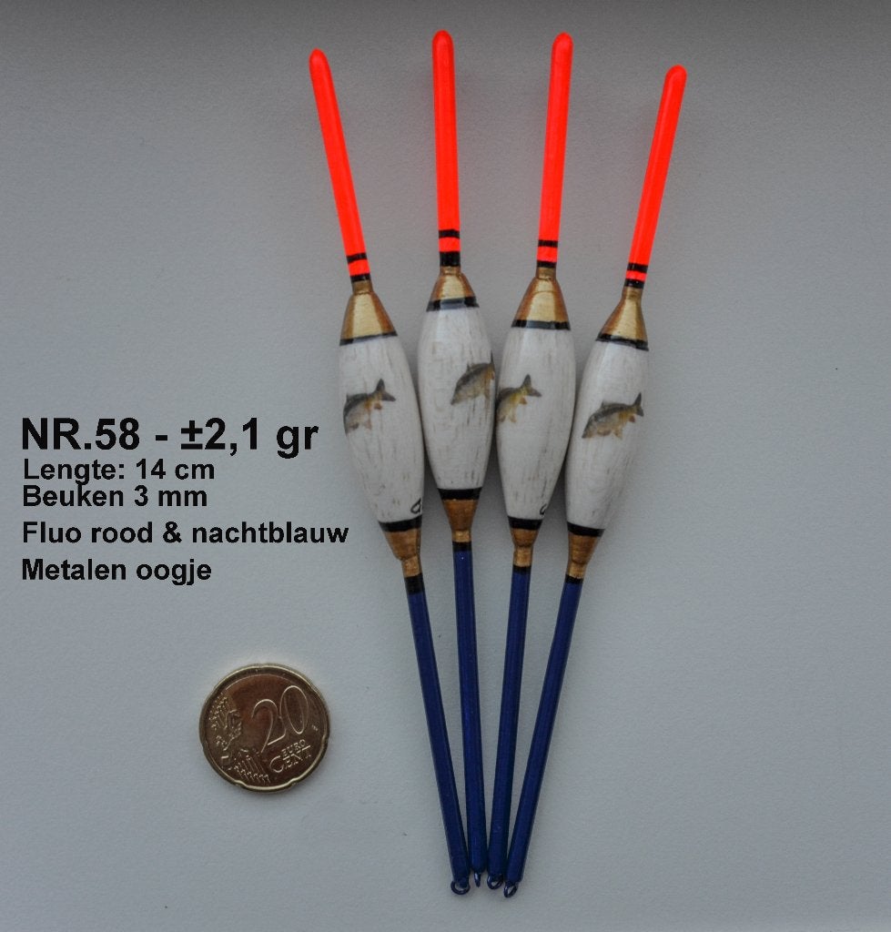 KARPERDOBBER HANDBUILT NR. 58 / 2 gr, Ophalen of Verzenden, Nieuw, Dobber of Lood