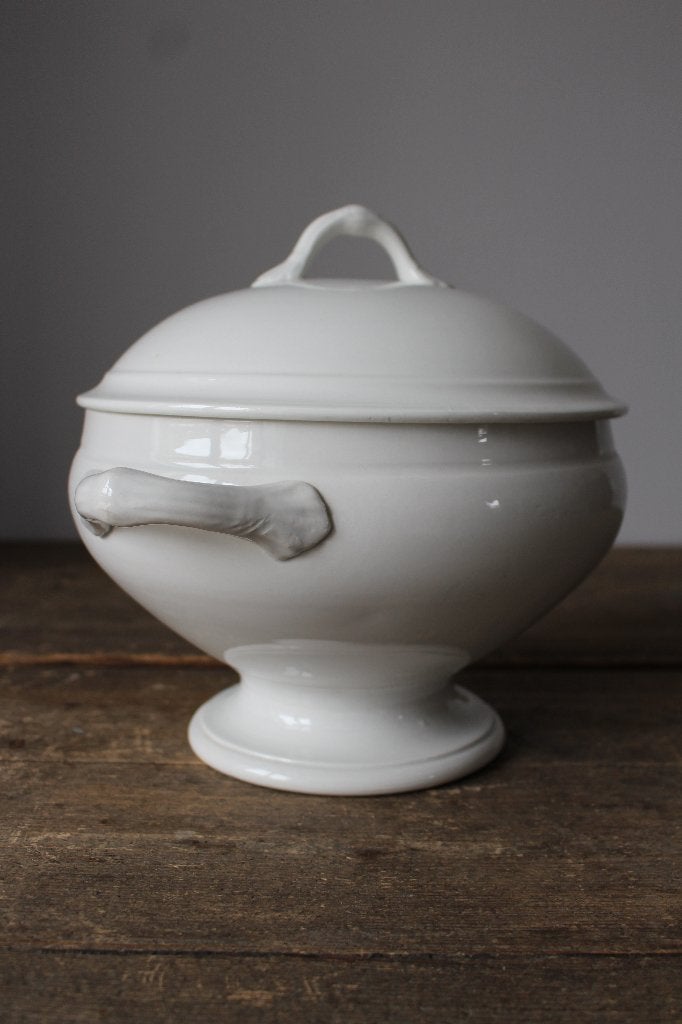 Oude brocante terrine off white Nimy Nr.2 *Pronck & Praal*, Ophalen of Verzenden