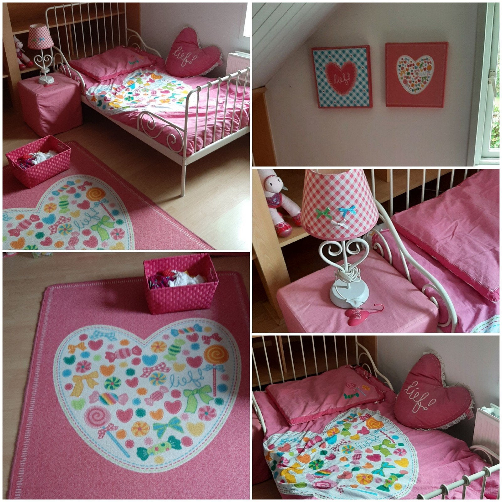 deze complete meisjes kamer inclusief ikea bed met veel extr, 85 tot 100 cm, Zo goed als nieuw, 180 cm of meer, Ophalen