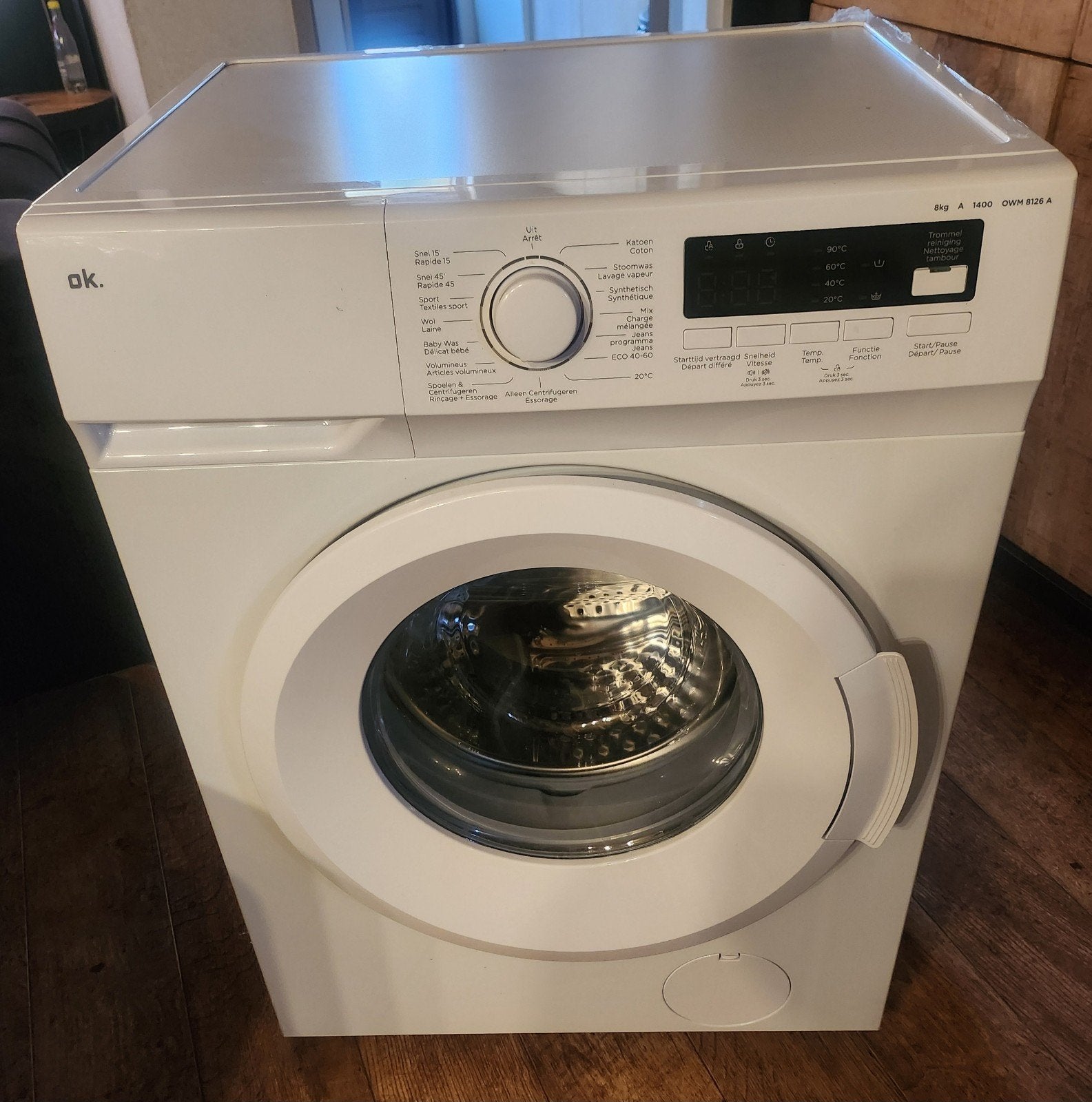 OK. OWM 8142 C Voorlader Wasmachine 8kg 1400 toeren, Witgoed en Apparatuur, Wasmachines, Ophalen, 1200 tot 1600 toeren, 8 tot 10 kg