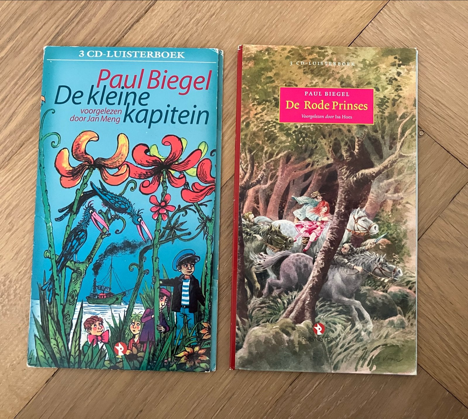 Paul Biegel Luisterboeken: De kleine kapitein & De Rode Prin, Ophalen of Verzenden, Cd, Kind