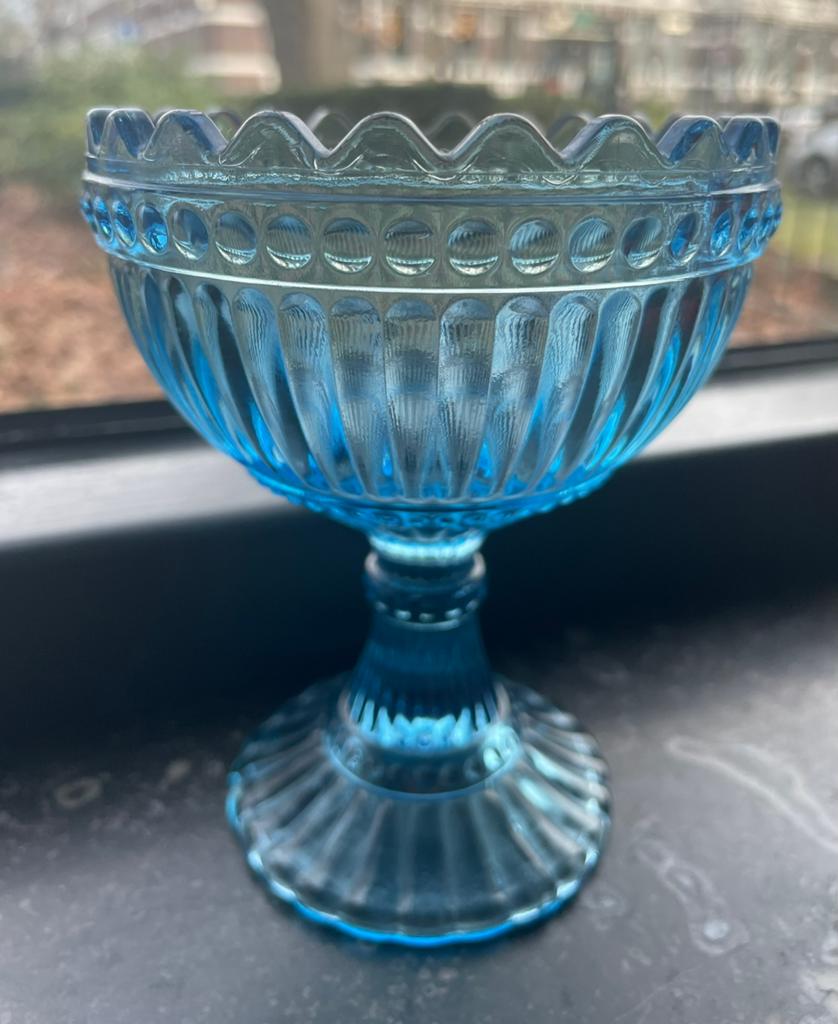 Iittala Mariskooli blauw 120 mm, Ophalen of Verzenden, Zo goed als nieuw, Rond, Glas