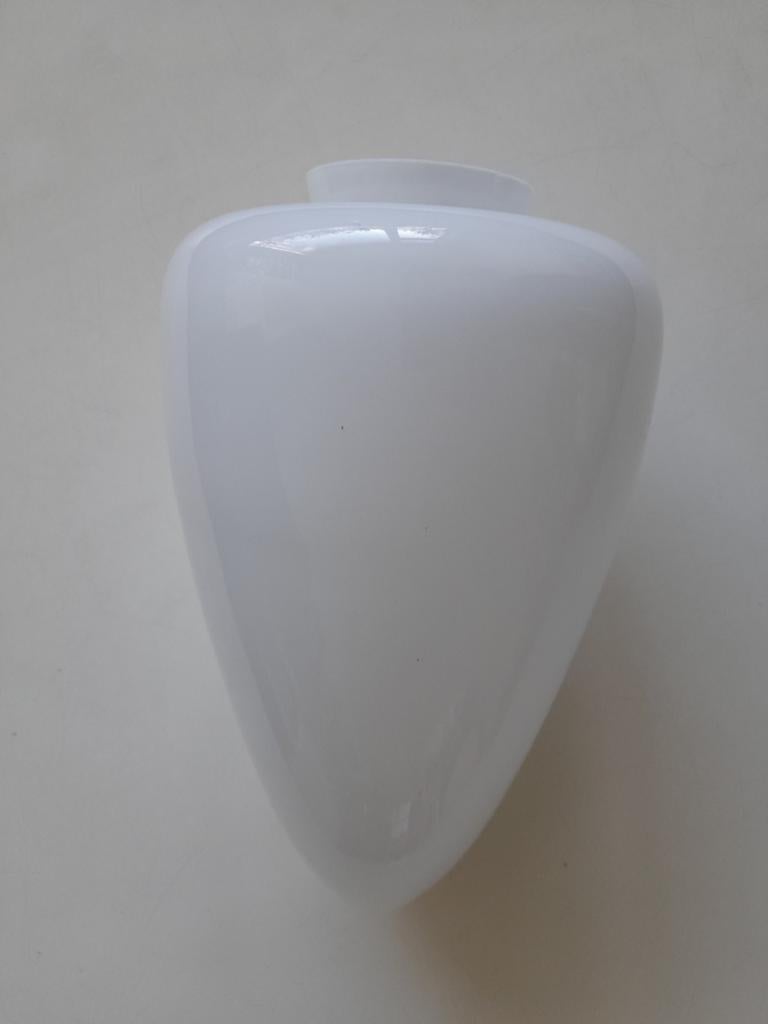 Grote lampkap opaline glas Menhir art deco - nette staat, Ophalen, Gebruikt, Rechthoekig, Minder dan 25 cm
