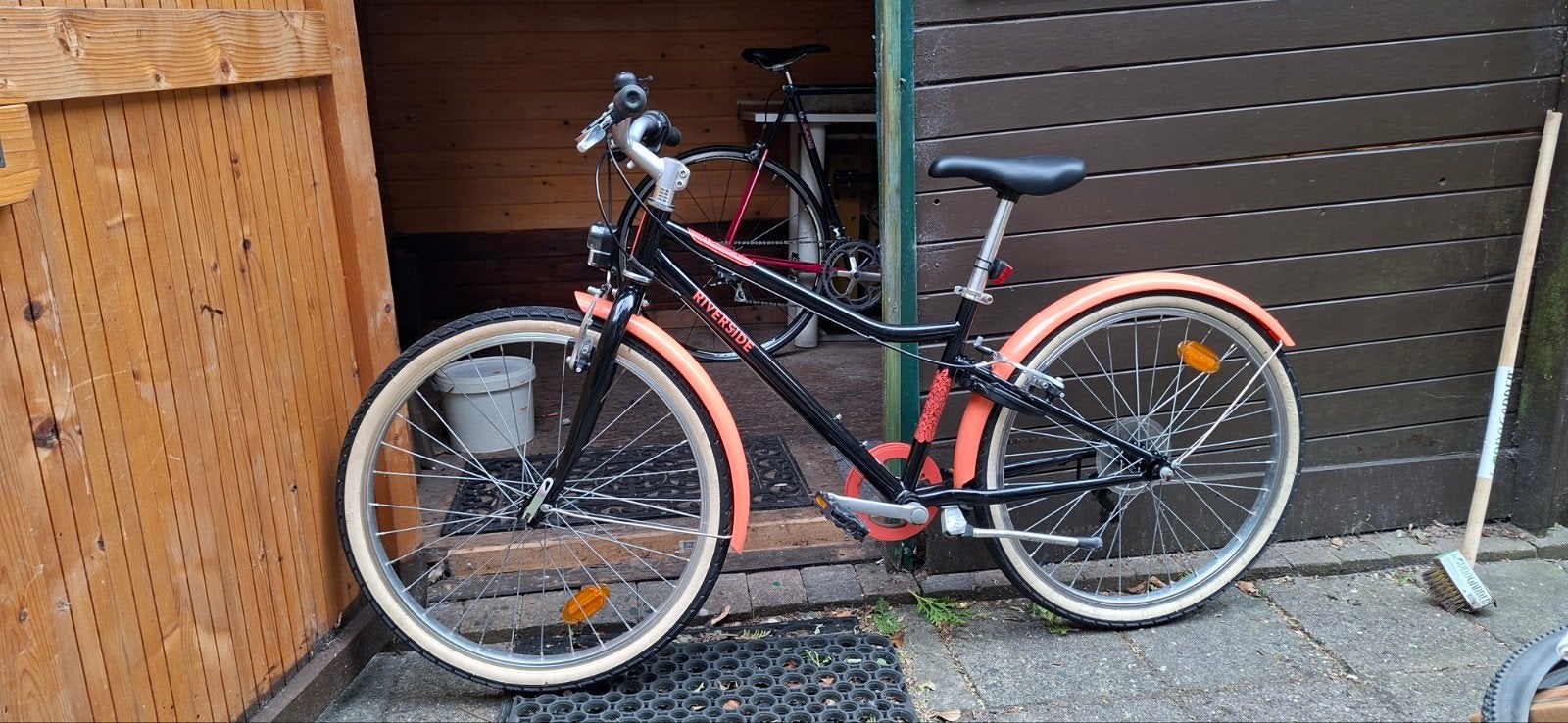 Kinderfiets 24 inch - Riverside B'Twin, Ophalen, 20 inch of meer, Gebruikt, Velgrem