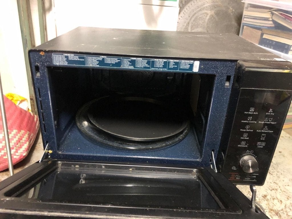 Samsung Magnetron- oven, Witgoed en Apparatuur, Minder dan 45 cm, Ophalen of Verzenden, Draaiplateau, Vrijstaand