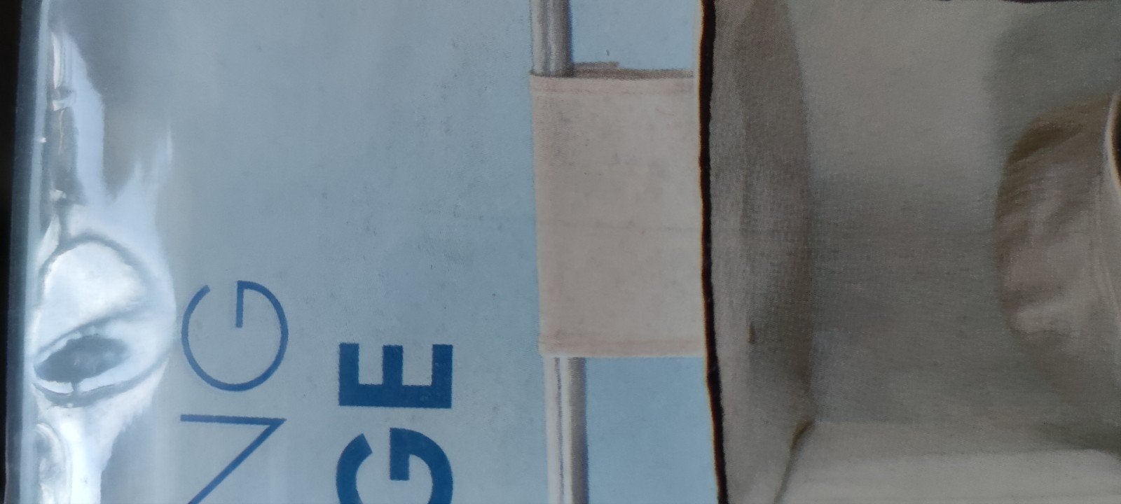 Stoffen hangkast van stof met diverse vakken, kleur beige, Ophalen, Zo goed als nieuw
