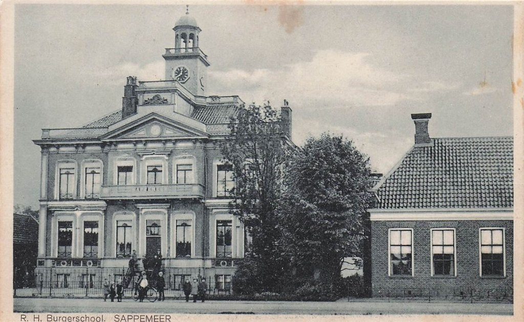 703-366-045 R H Burgerschool Sappemeer, Verzenden, Voor 1920, Groningen