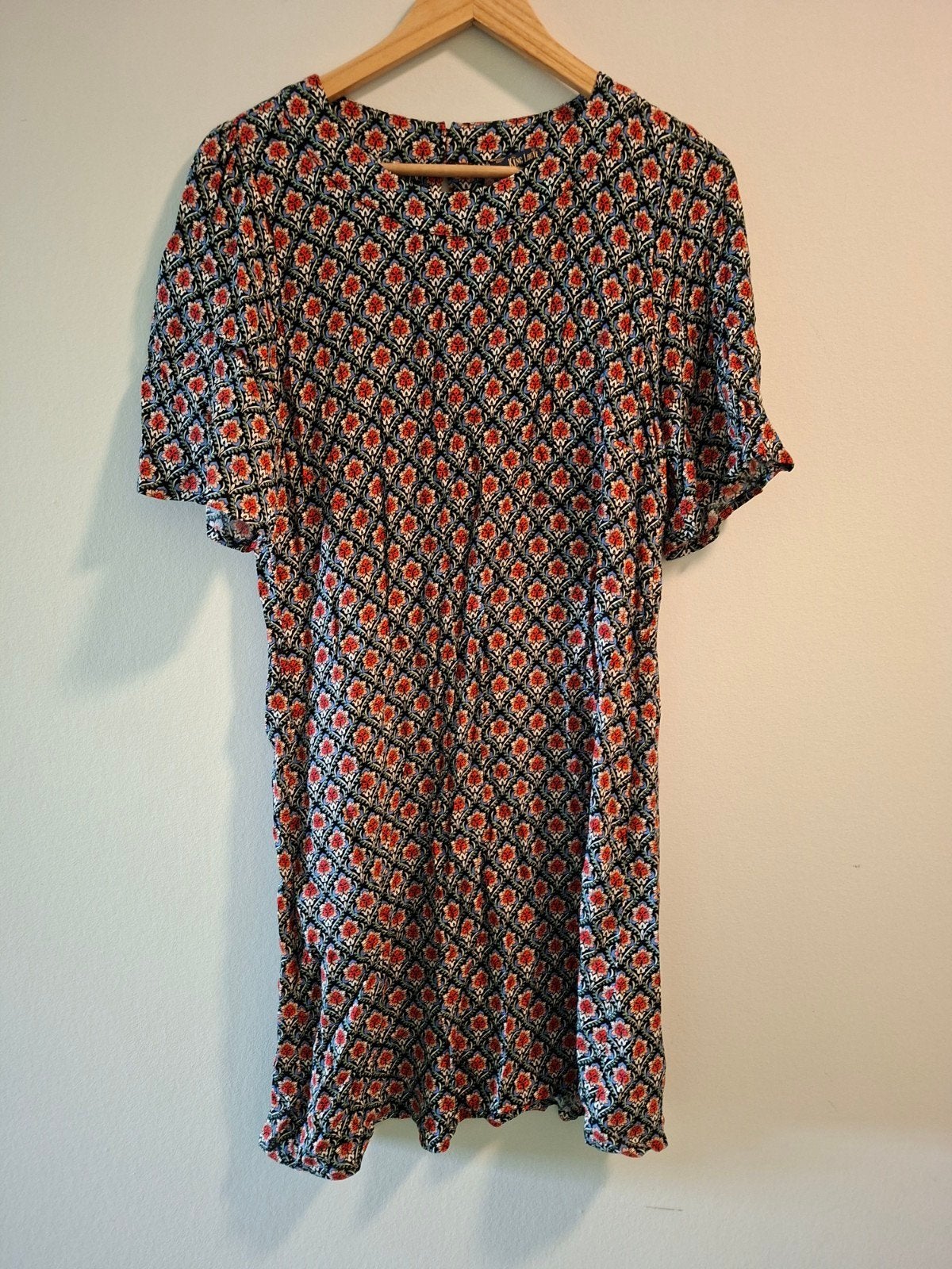 King Louie jurk met vrolijke print, maat 42, Kleding | Dames, Ophalen of Verzenden, Zo goed als nieuw, Maat 42/44 (L), Knielengte