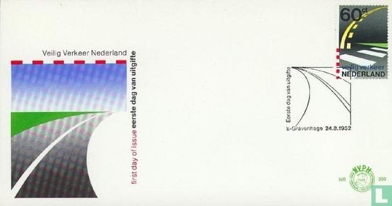 E203 Veilig Verkeer Nederland 1982 NL onbeschreven, Postzegels en Munten, Postzegels | Eerstedagenveloppen, Ophalen of Verzenden