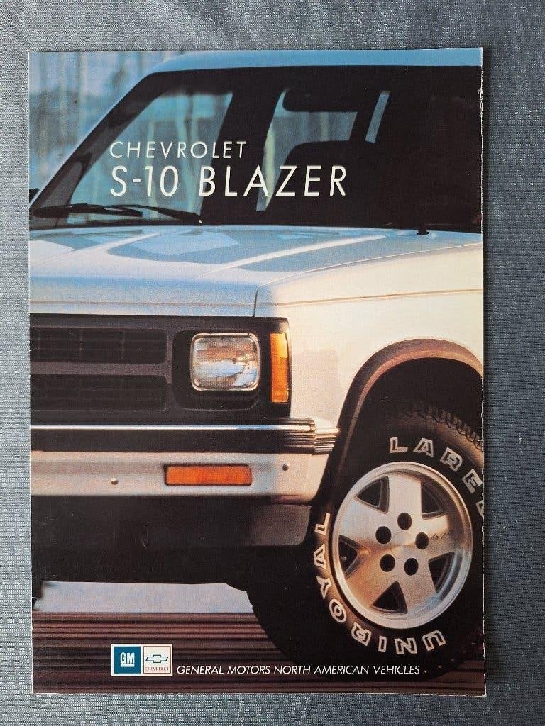 Brochure CHEVROLET S-10 BLAZER - 1991 USA, Verzenden, Zo goed als nieuw, Chevrolet