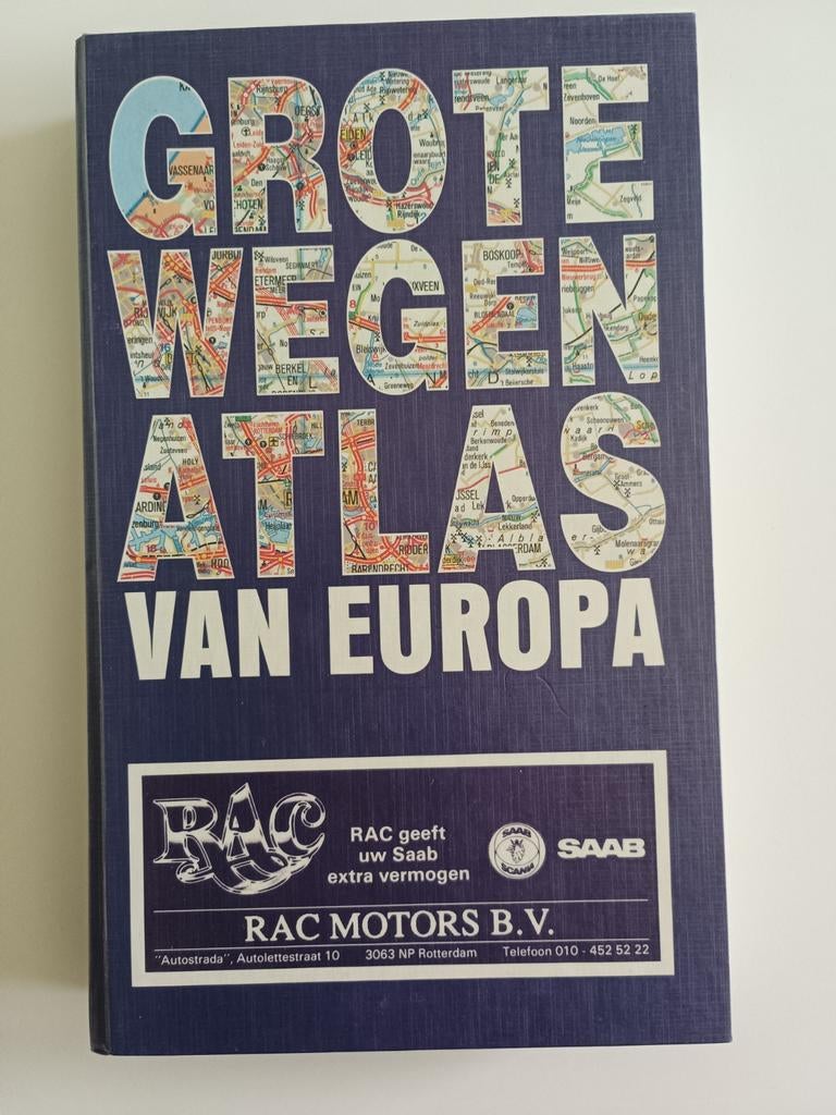 Saab Grote Wegenatlas van Europa 1993 - Zo goed als nieuw, Boeken, Atlassen en Landkaarten, Overige atlassen, Zo goed als nieuw