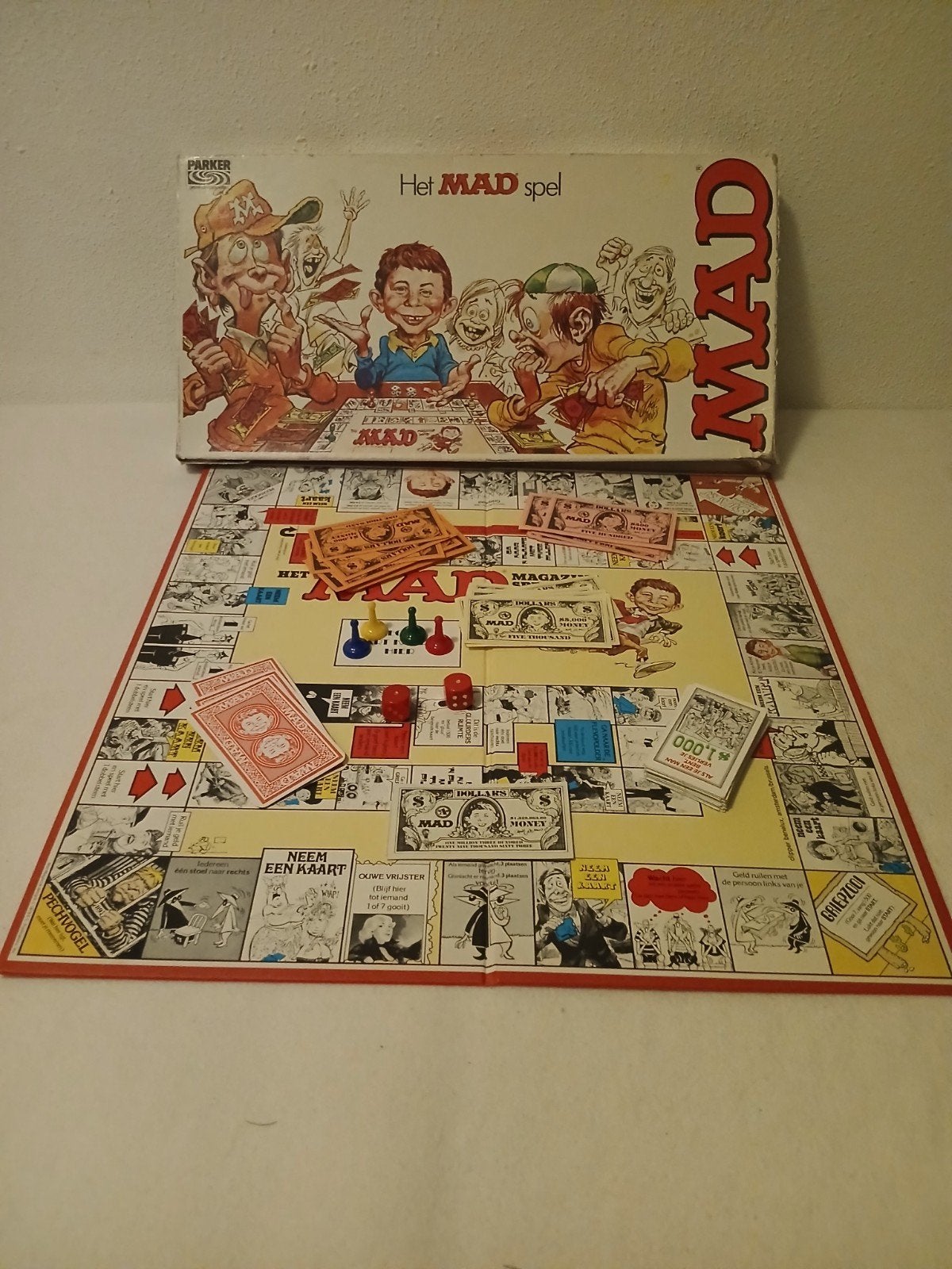 Het MAD Spel - Vintage Bordspel van Parker, Drie of vier spelers, Ophalen, Gebruikt, Parker